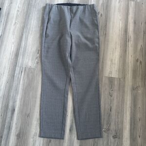 Rag & Bone Houndstooth Chevron Black White Elastic Waist Pull On Dress Pants 12